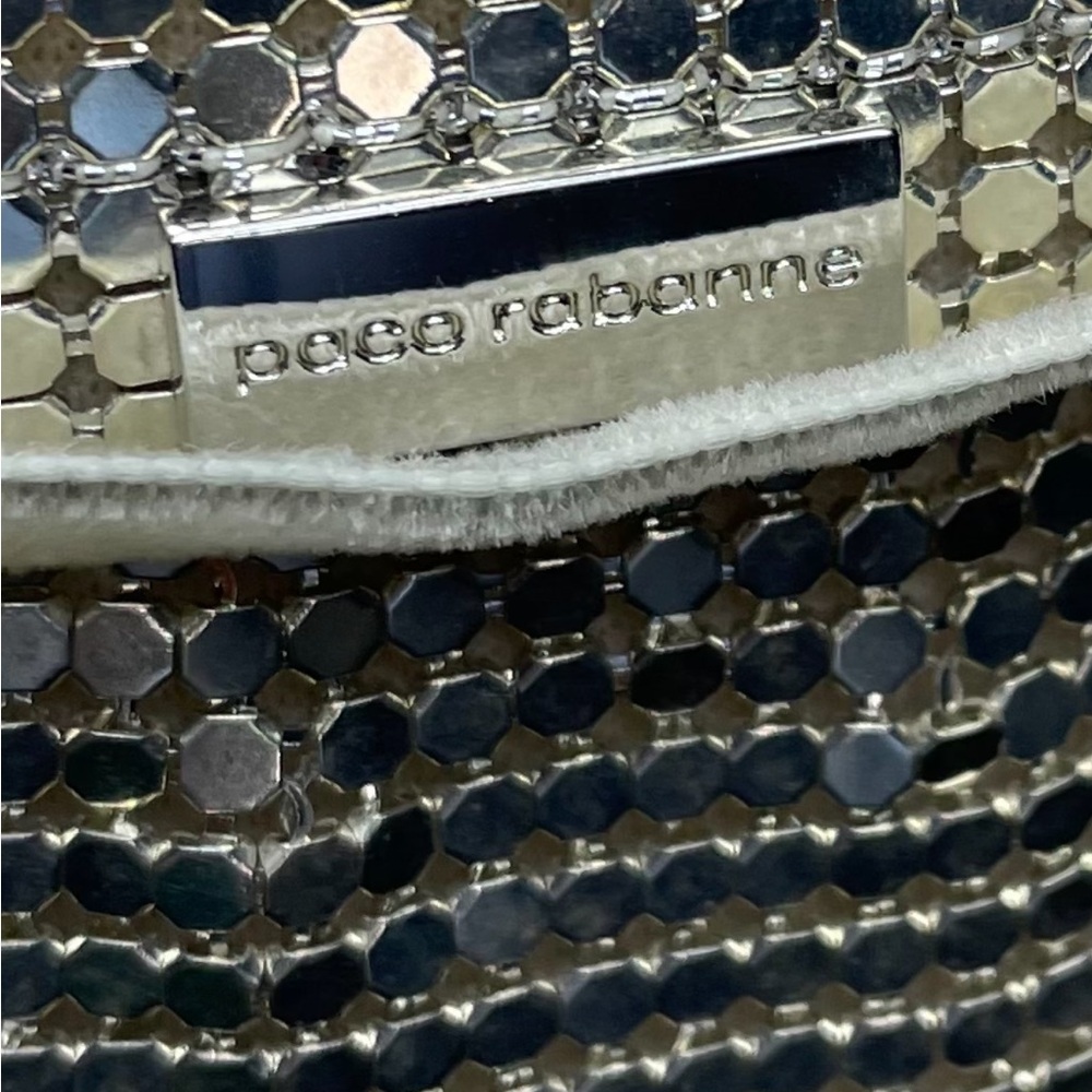 Vintage Paco Rabanne Metallic Silver Chainmail Top - Picture 13 of 17